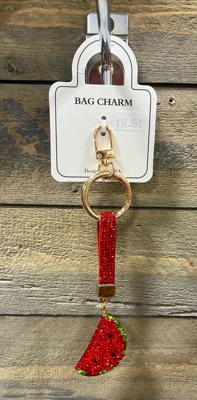 Watermelon Sparkle Bag/Keychain Charm