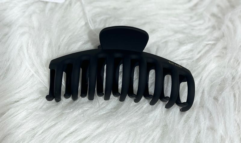 Matte Black Rounded Claw Clip