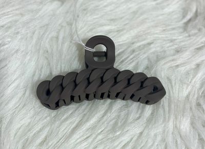 Brown Grey Chain Inspired Claw Clip