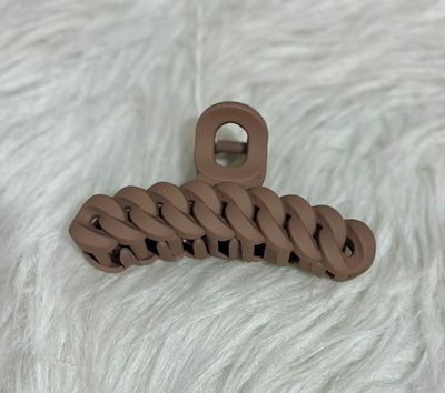 Dusty Mauve Chain Inspired Claw Clip