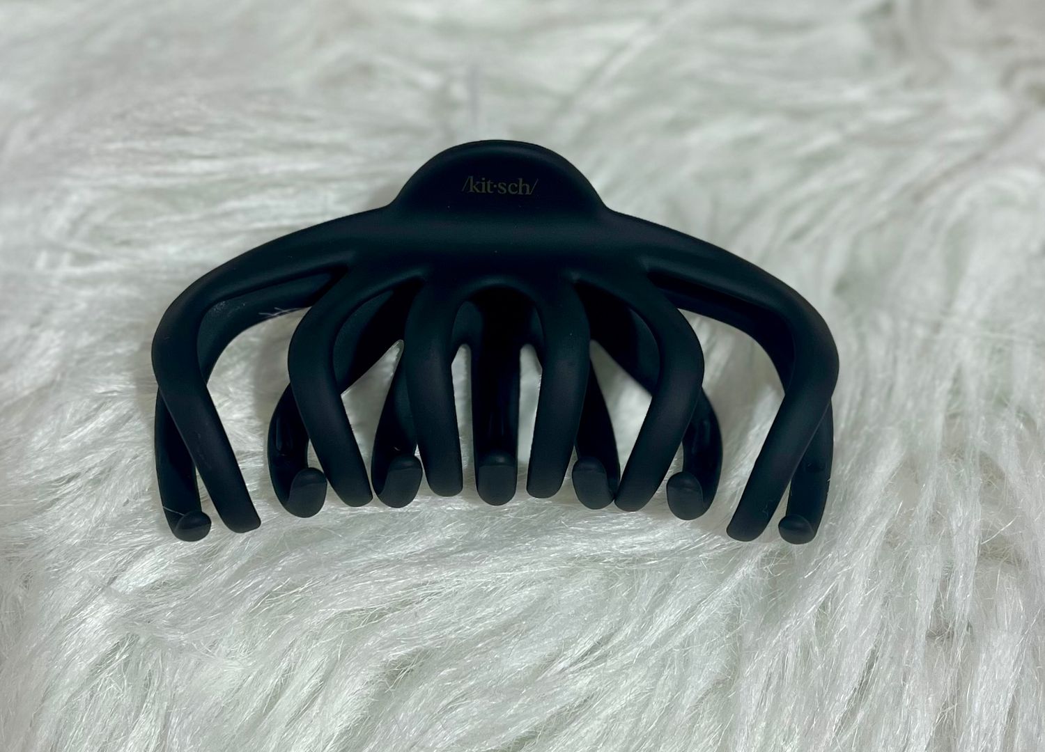 Matte Black Octopus Claw Clip