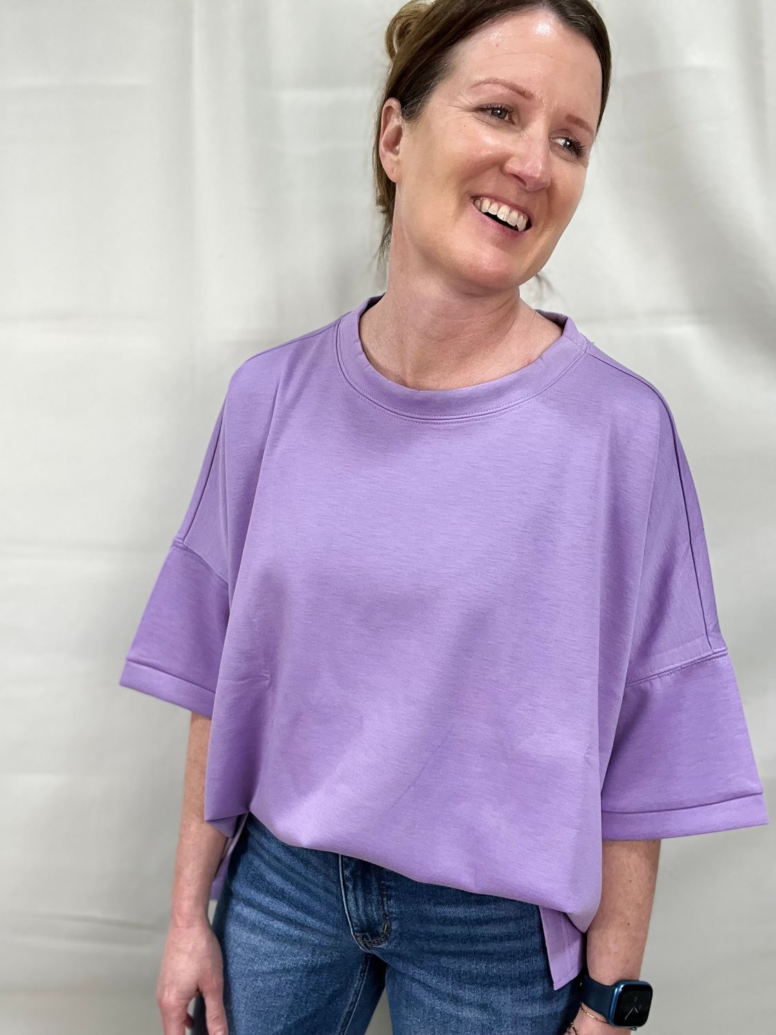 Scuba Casual Top in Lavender