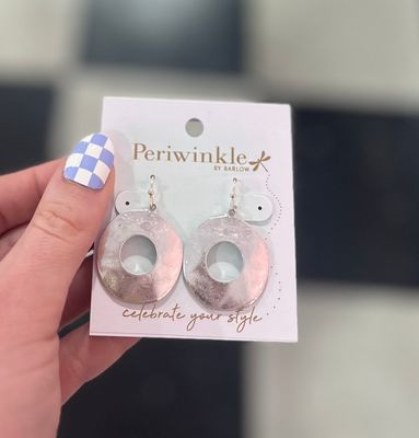 Silver Disc Earrings