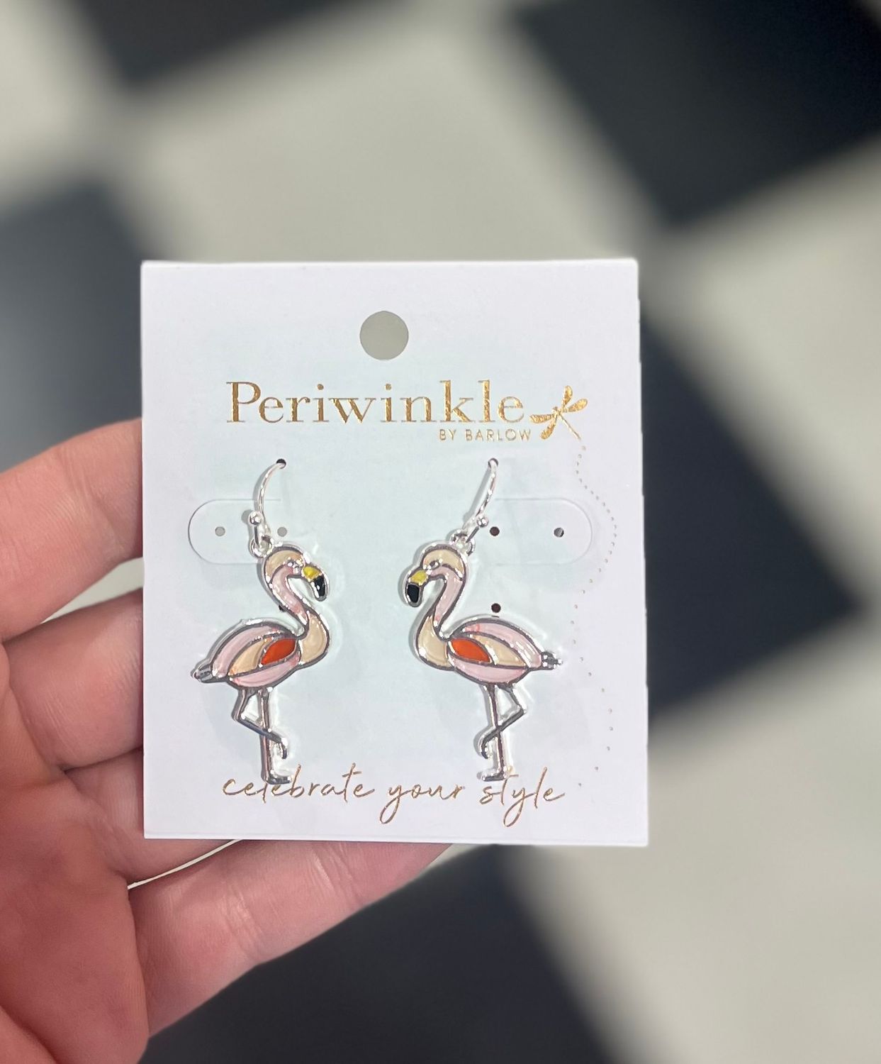 Pink Flamingo Dangle Earrings