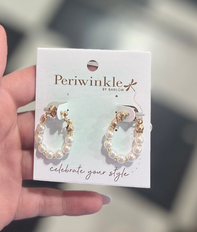 Pearl Hoop Earrings