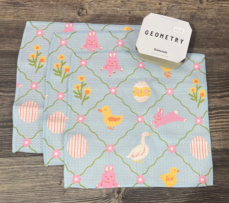 Easter Critters 3 Pack Dishcloth Set