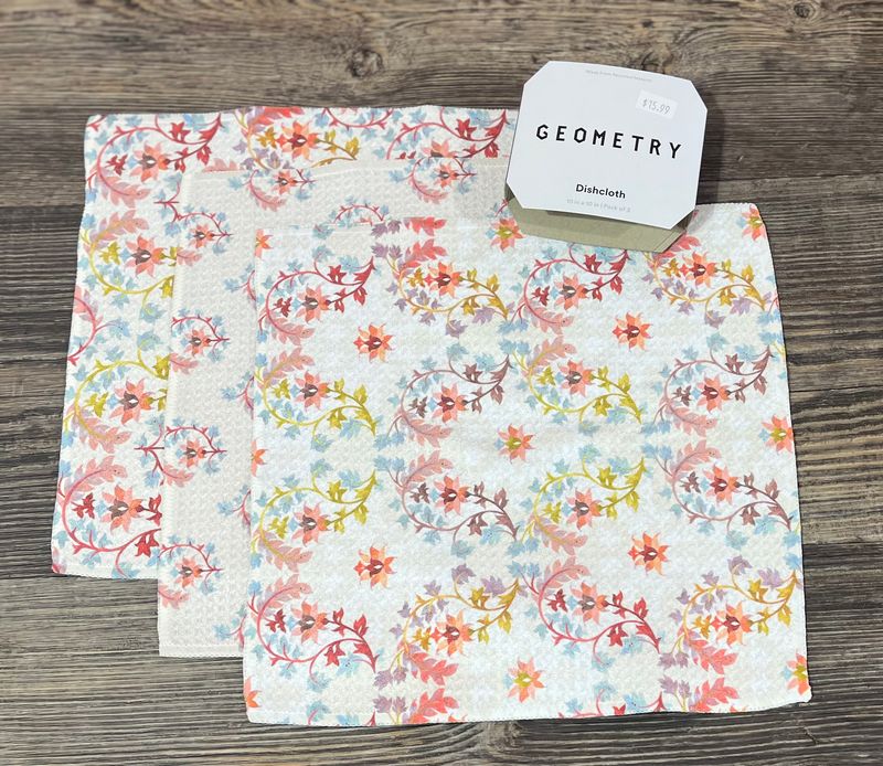 Folk Medallion 3 Pack Dishcloth Set