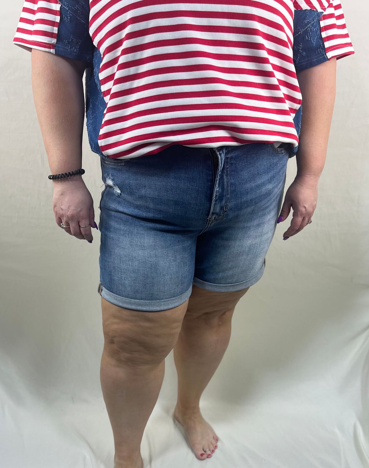 Sugrue Super High Rise Mom Shorts