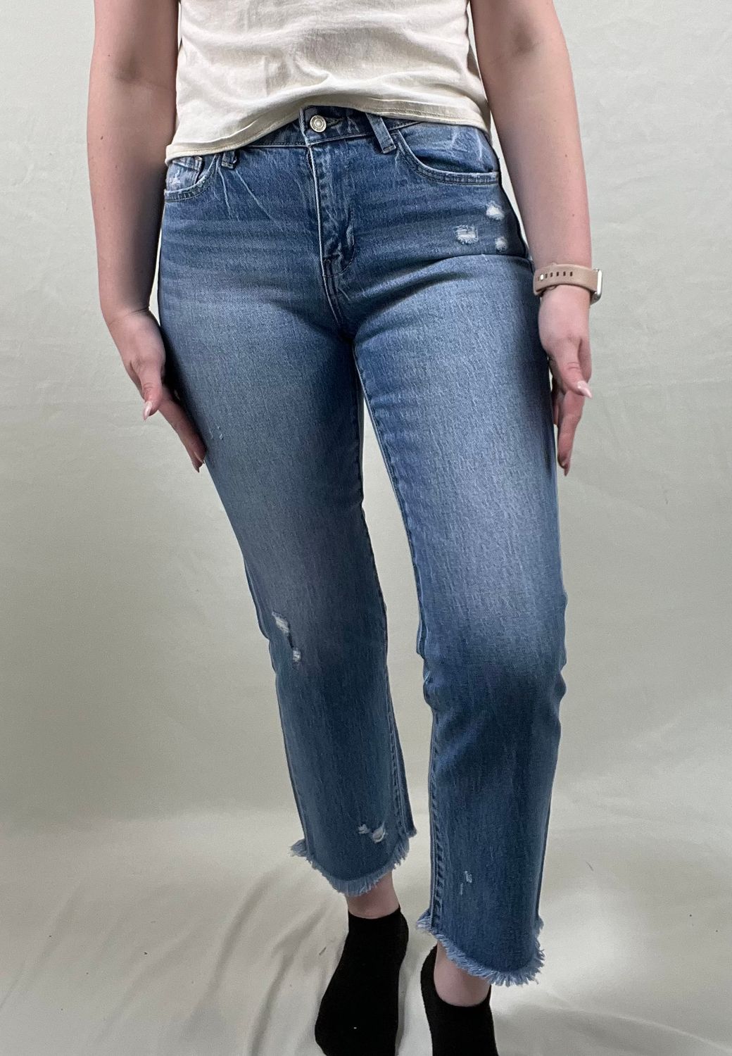 The Victoria Crop Straight Jean