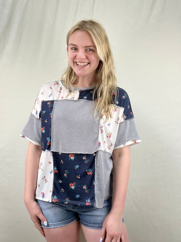 Floral Patch Top