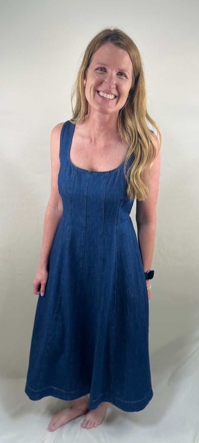 Denim Midi Dress