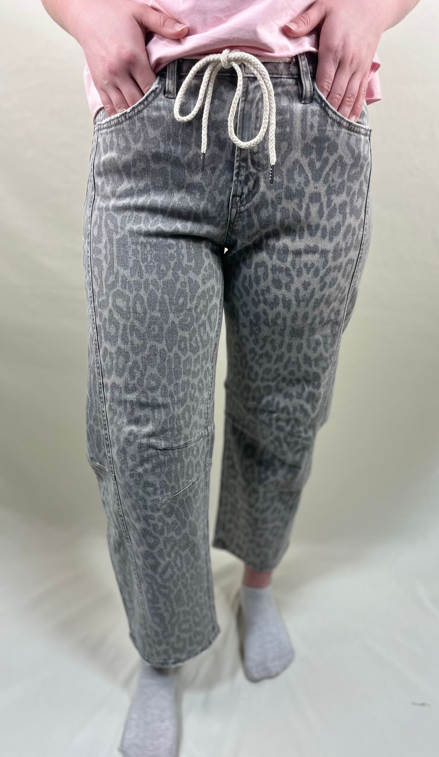 The Kate Barrel Jean in Leopard Print