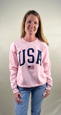Pink USA Crewneck