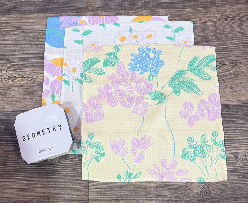 Florals for Mom 3 Pack Dishcloth Set