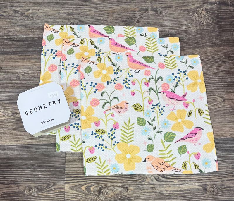 Summer Songbirds 3 Pack Dishcloth Set