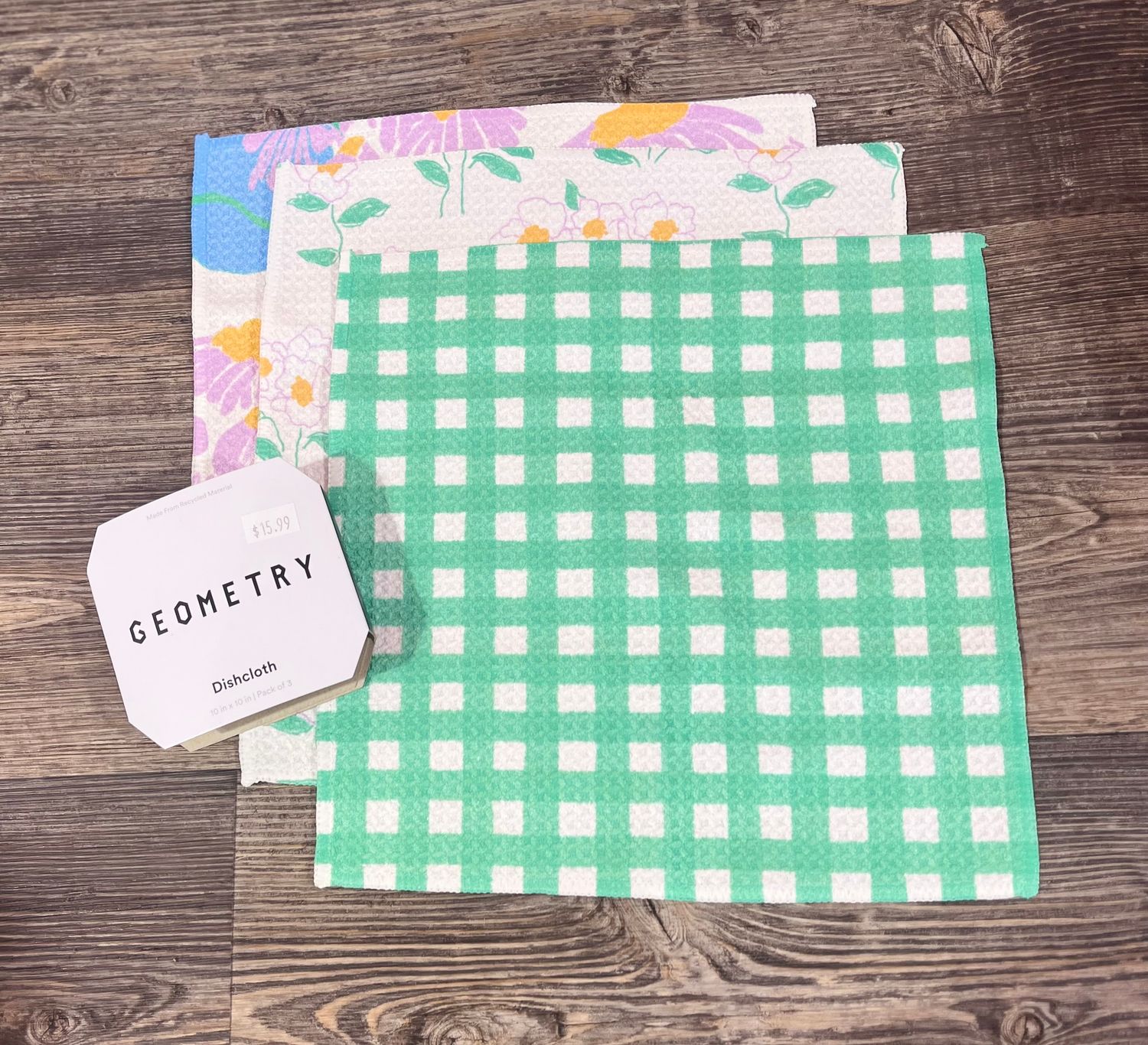 Dreaming of Florals 3 Pack Dishcloth Set