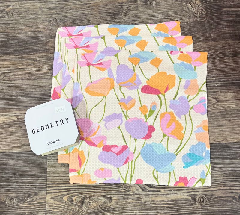 Sunlit Garden 3 Pack Dishcloth Set