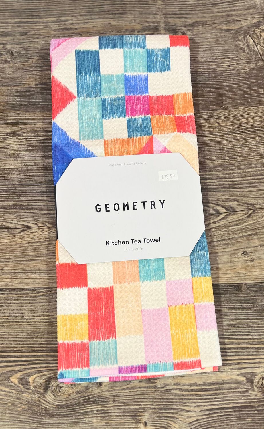 Geo Patchwork Tea Towel