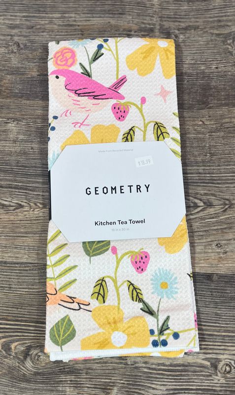 Summer Songbirds Tea Towel