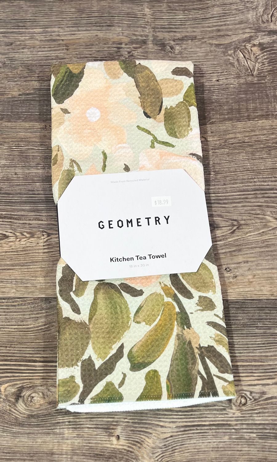 Painted Blossoms Tea Towel