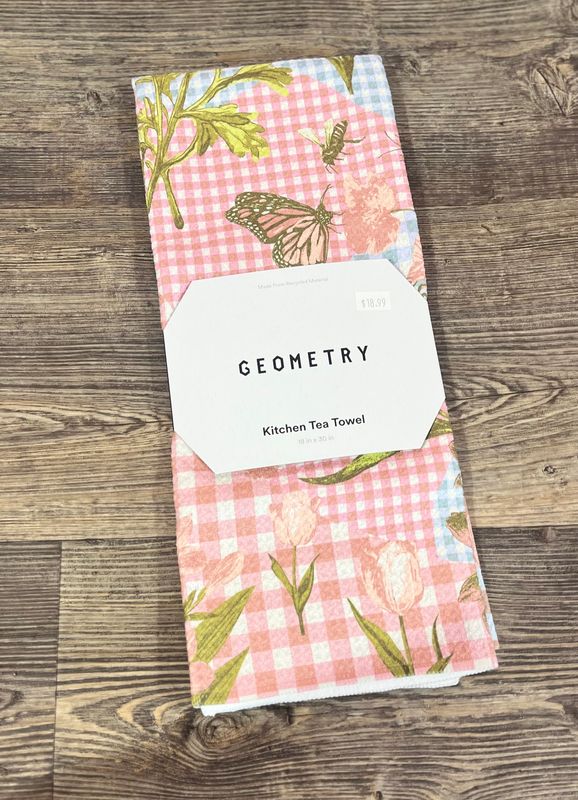 Floral Collage Tea Towel