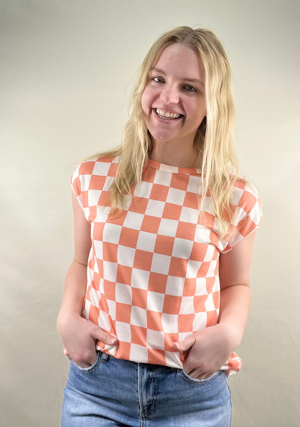 Checkered Casual Tee