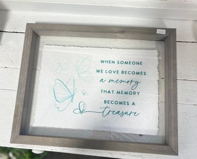 Memory Becomes A Treasure Sign