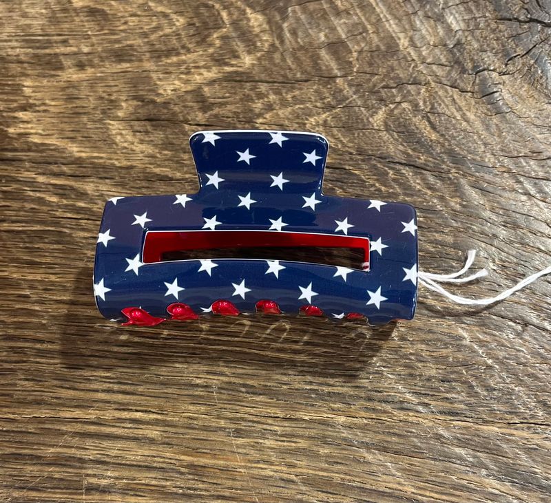 Patriotic Claw Clip