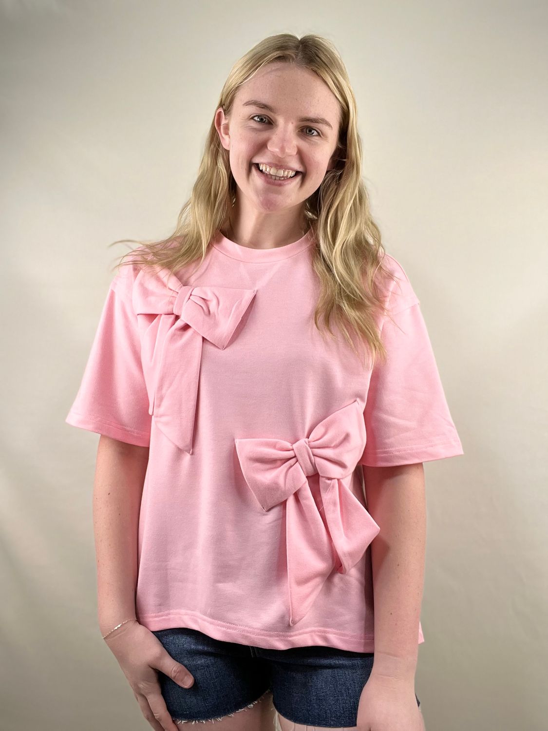 Pink Bow Top