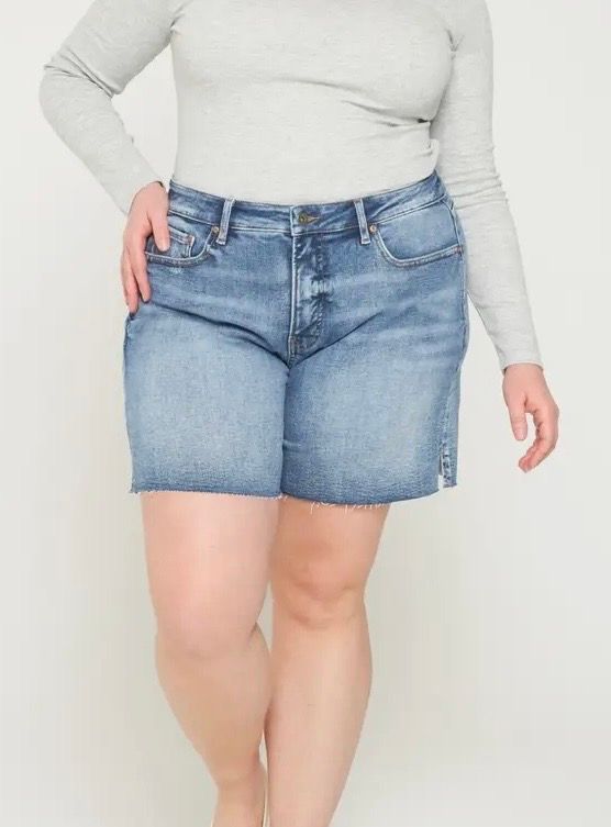 The Vintage Raw Hem Denim Shorts