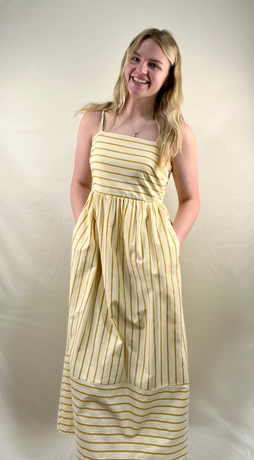 Striped Pocket Maxi Dress