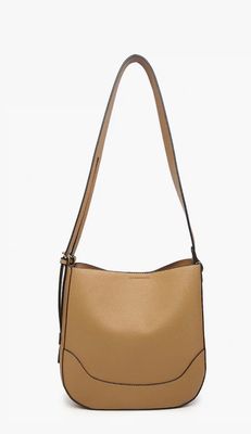 Poppy Paneled Crossbody in Tan