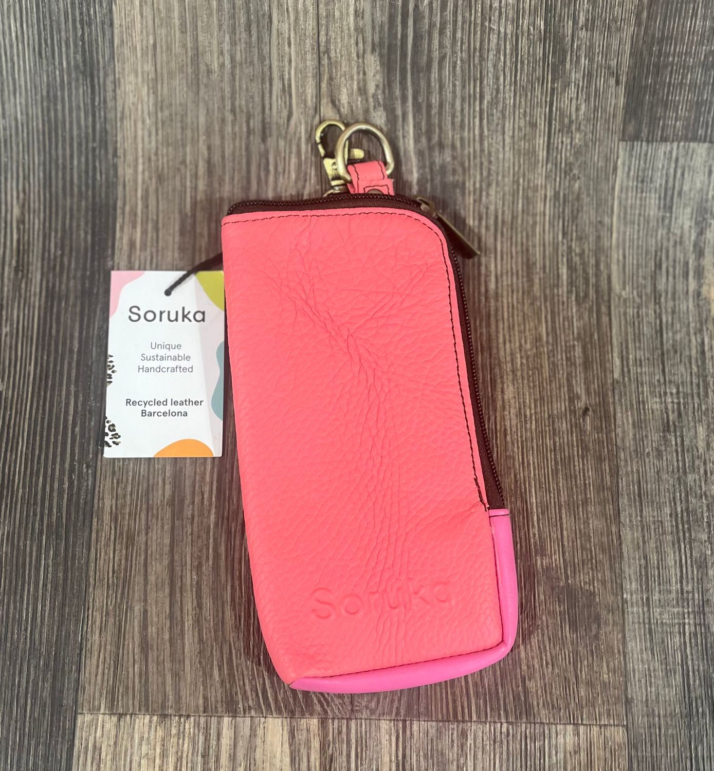 Nicole Wristlet in Pink Mix