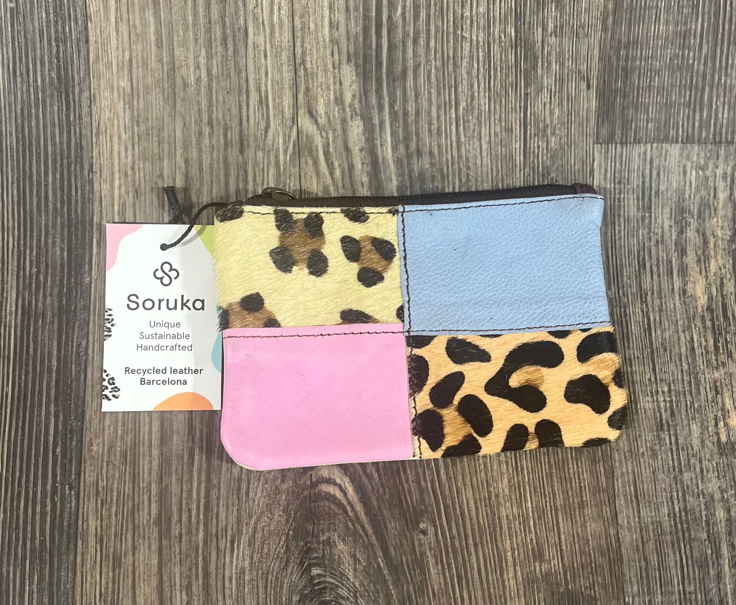 Zahra Print Pouch-Leopard Mix