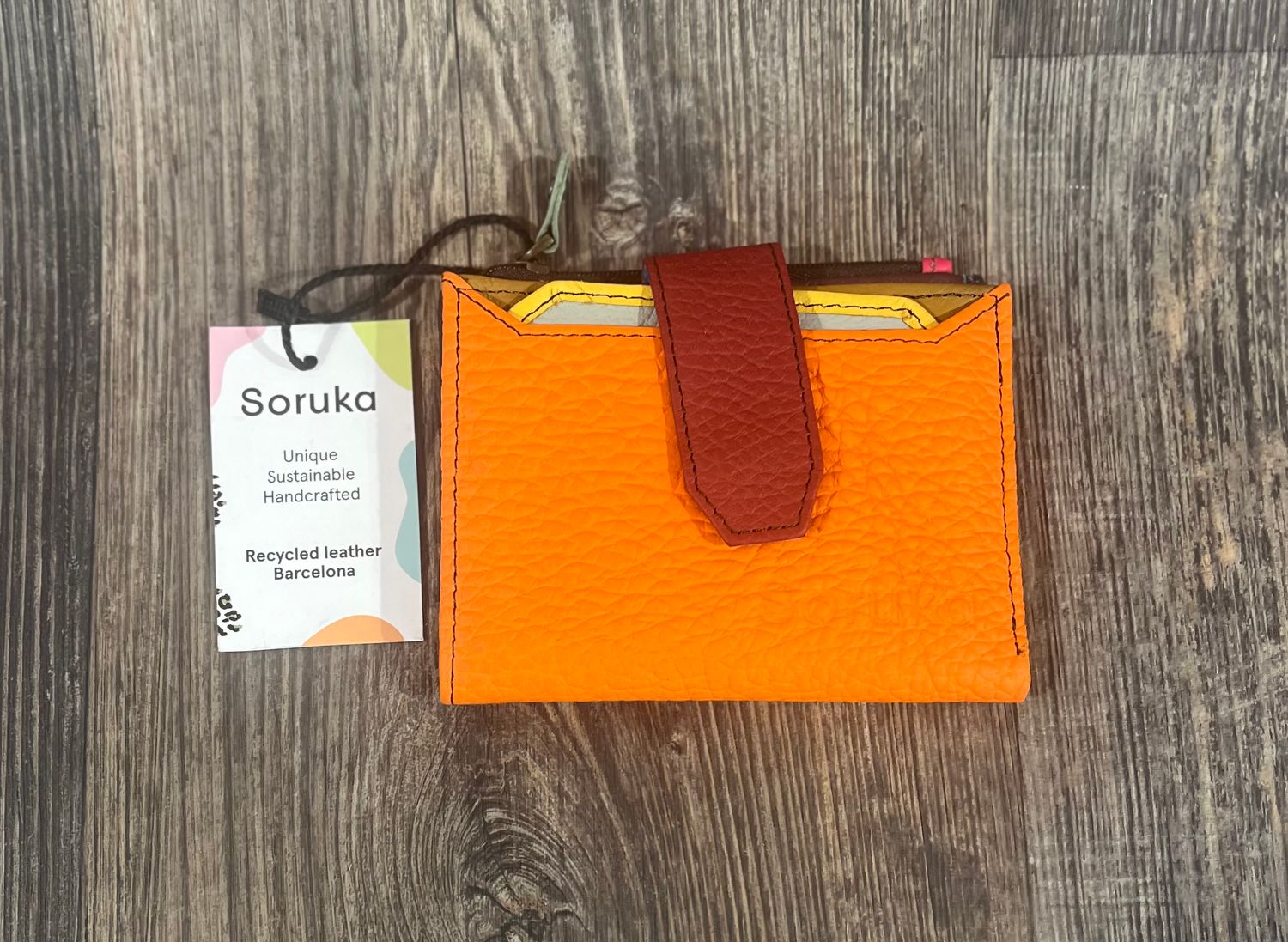 Vera Wallet in Orange Mix