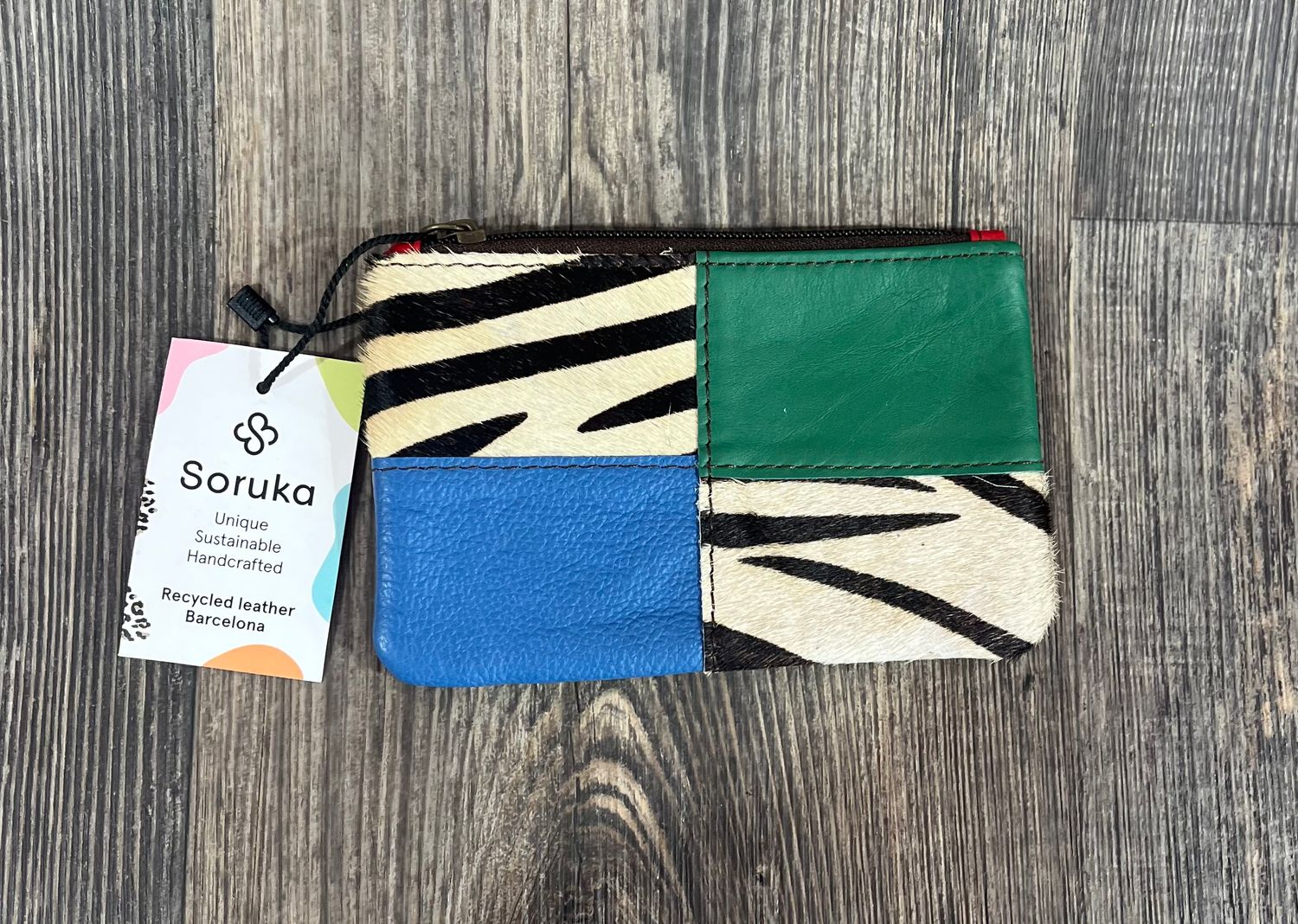 Zahra Print Pouch-Zebra