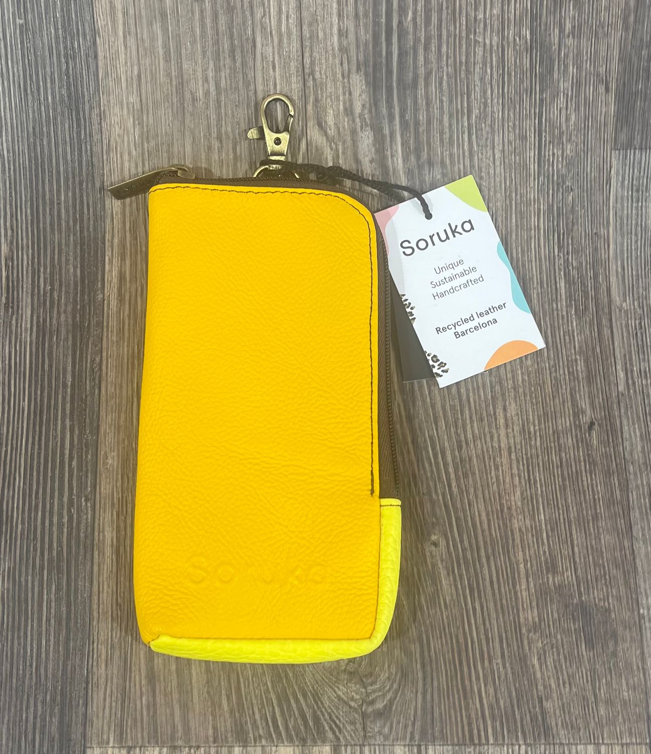 Nicole Wristlet in Yellow Mix