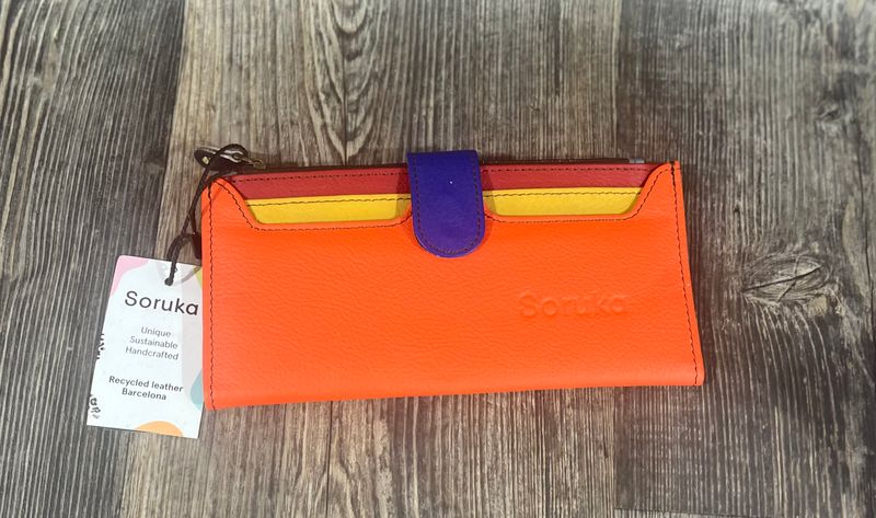 Janet Wallet in Orange Mix