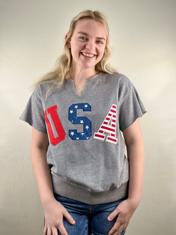 USA Embroidered Top