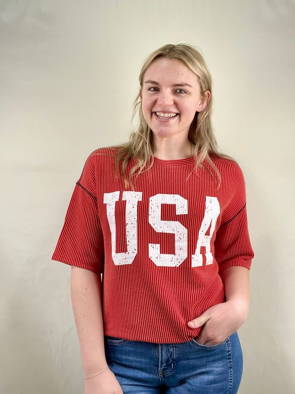 USA Ribbed Top