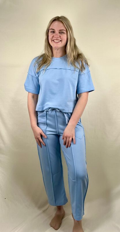 The Daily Top in Sky Blue