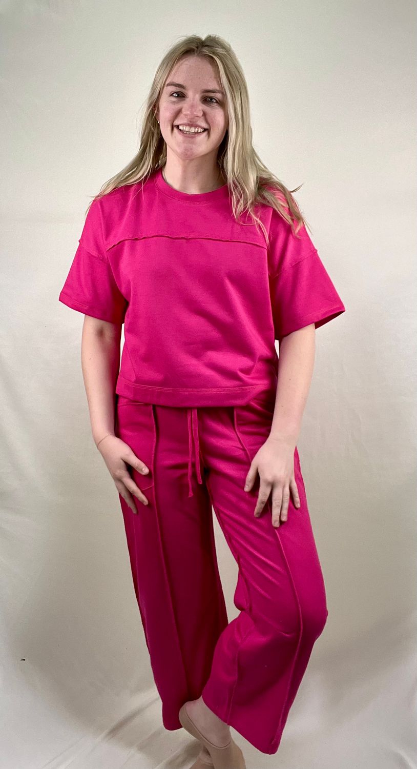 The Daily Top in Hot Pink