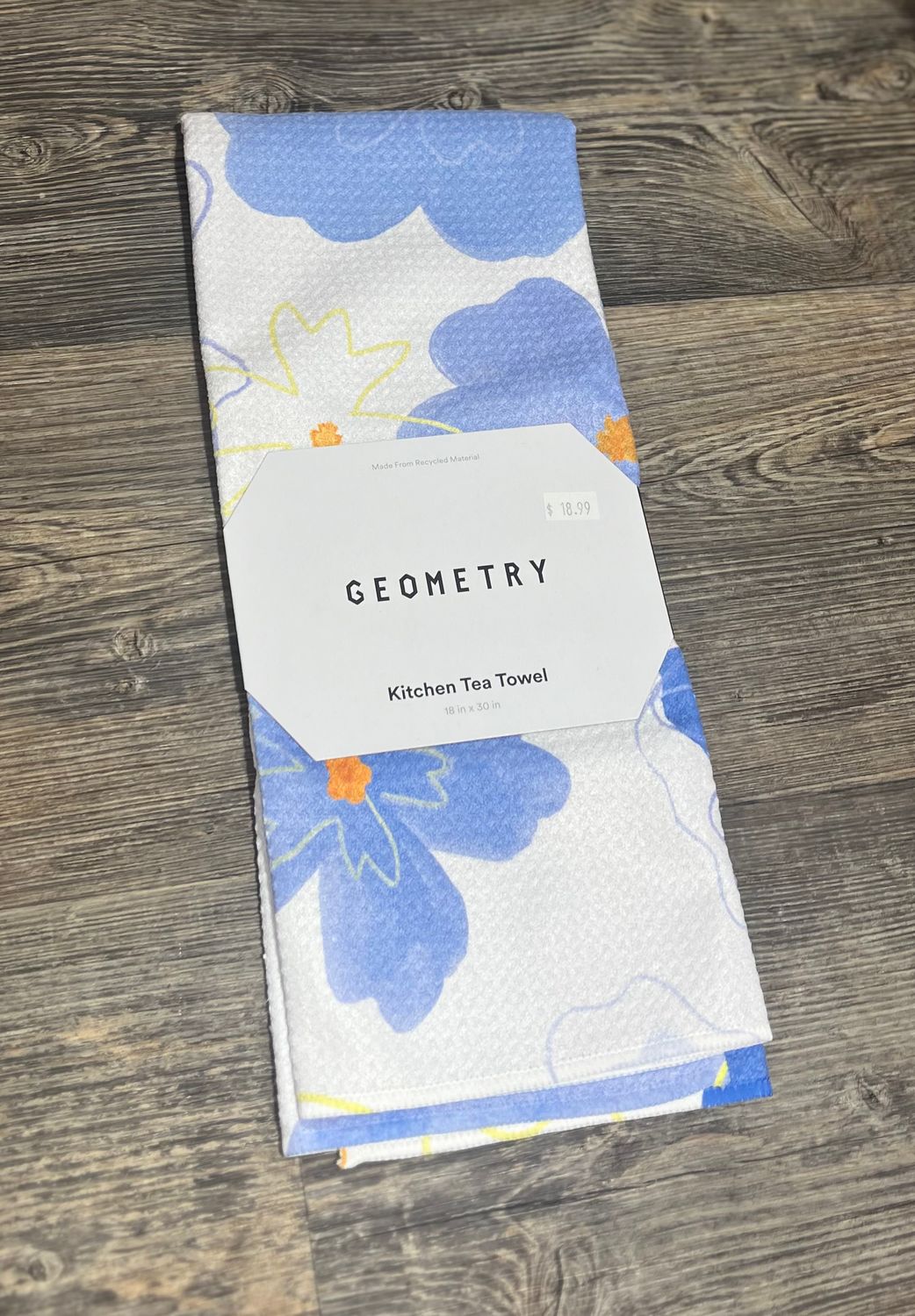 Blue Blossoms Tea Towel