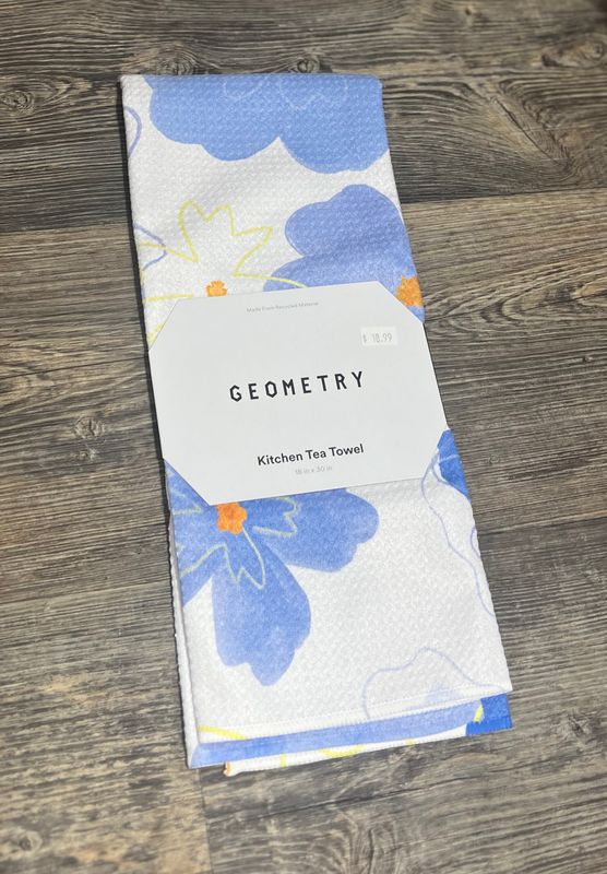 Blue Blossoms Tea Towel