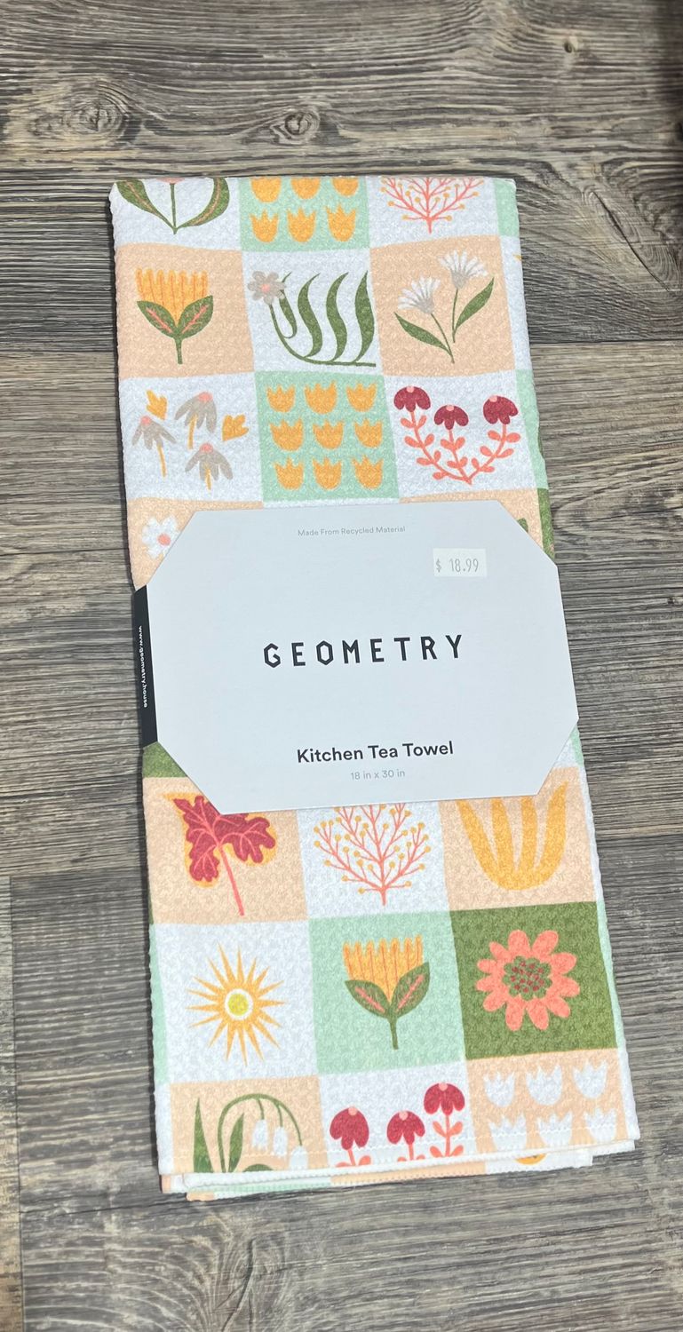 Patchwork Garden Tea Towel