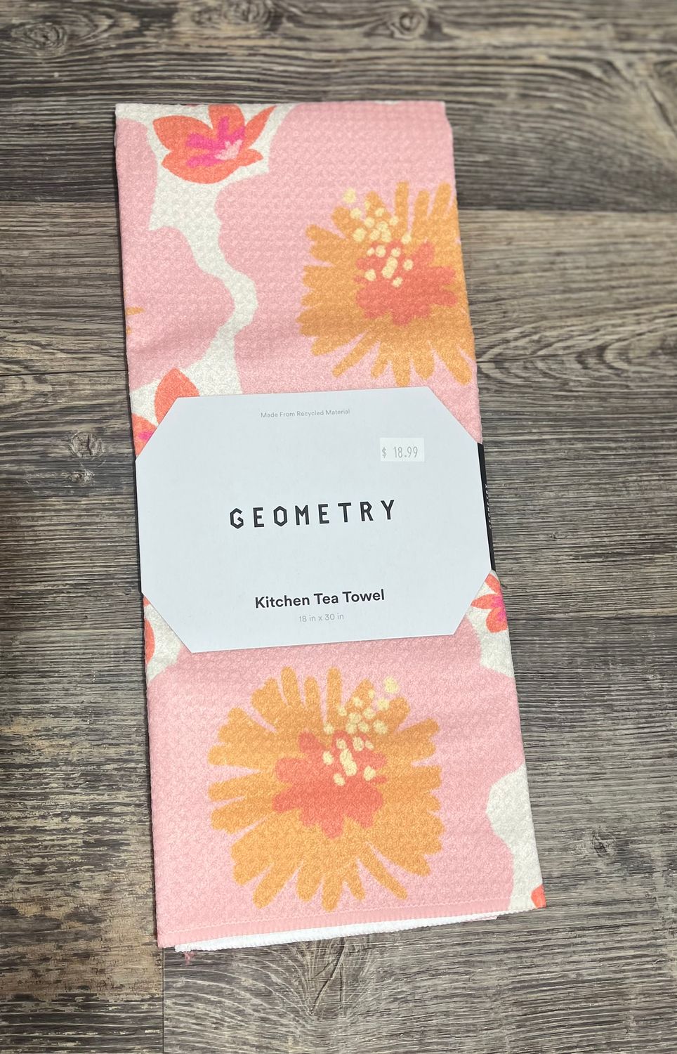 Hibiscus Sunset Tea Towel