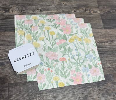 Wildflowers in Bloom 3 Pack Dishcloth Set