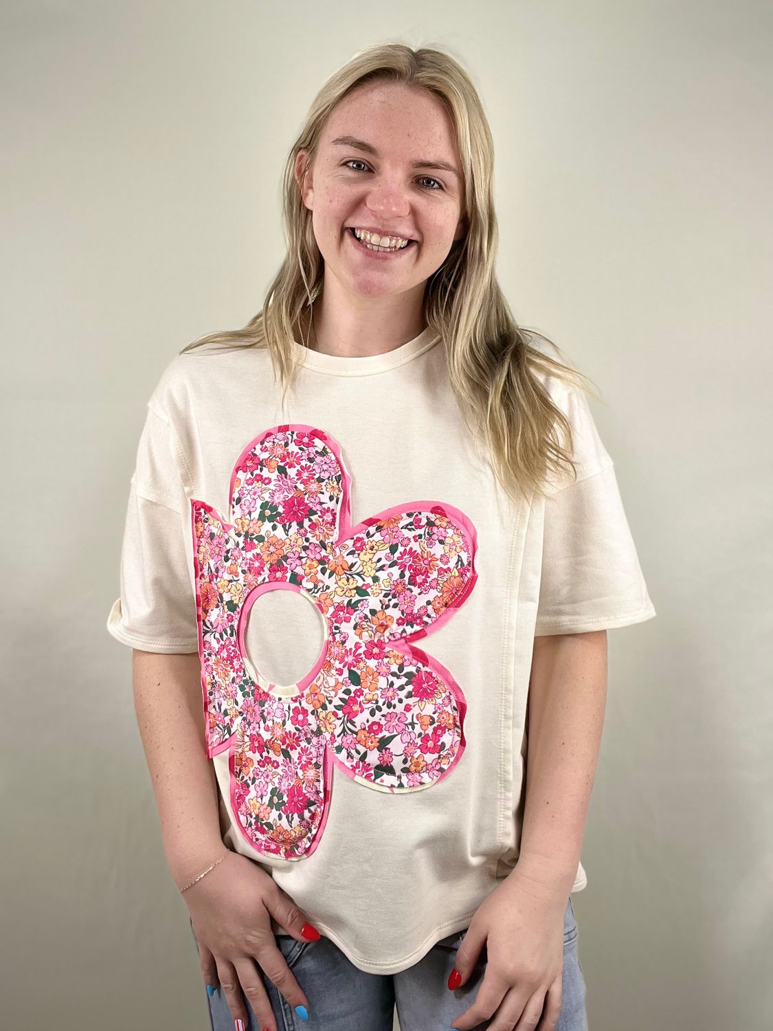 Flower Patch Oversized Top
