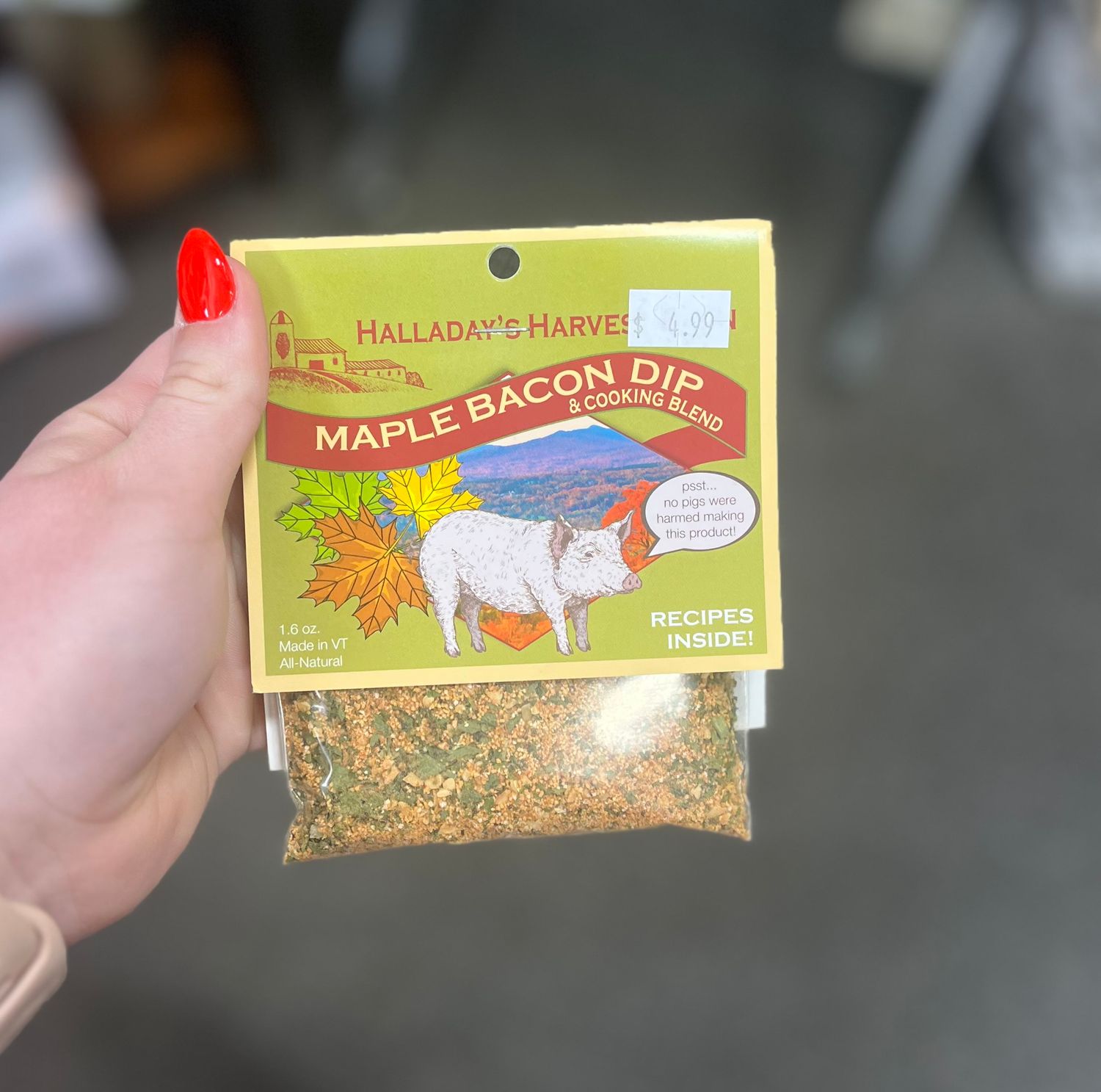 Halladay’s Maple Bacon Dip Mix