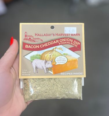 Halladay’s Bacon Cheddar Onion Dip Mix